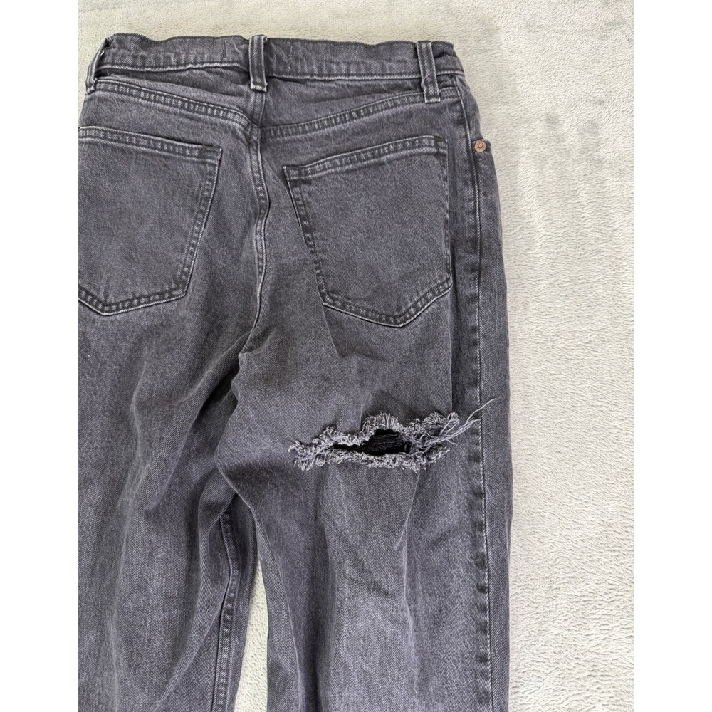 Abercrombie & Fitch The 90s Straight Ultra High Rise Jeans Women's Size 28 Black - Picture 3 of 11